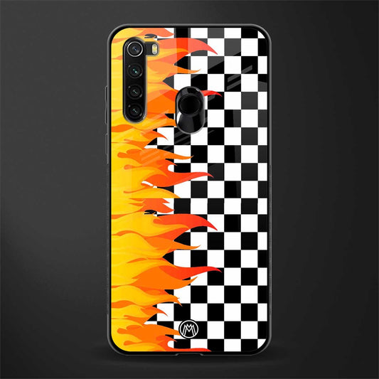 lil flames wild mode glass case for redmi note 8 image