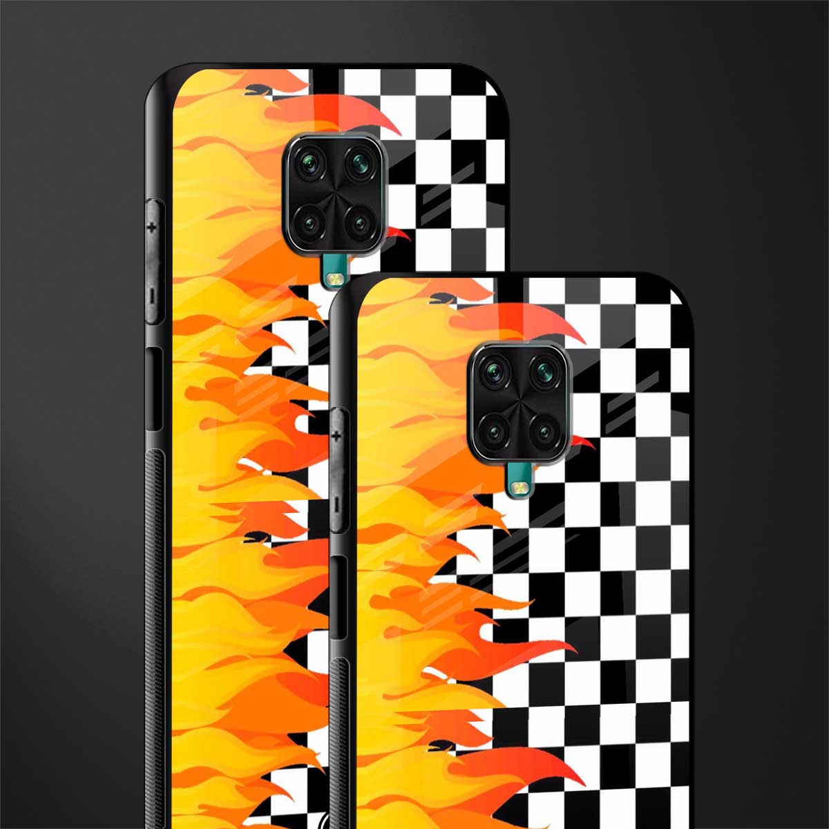 lil flames wild mode glass case for redmi note 9 pro max image-2