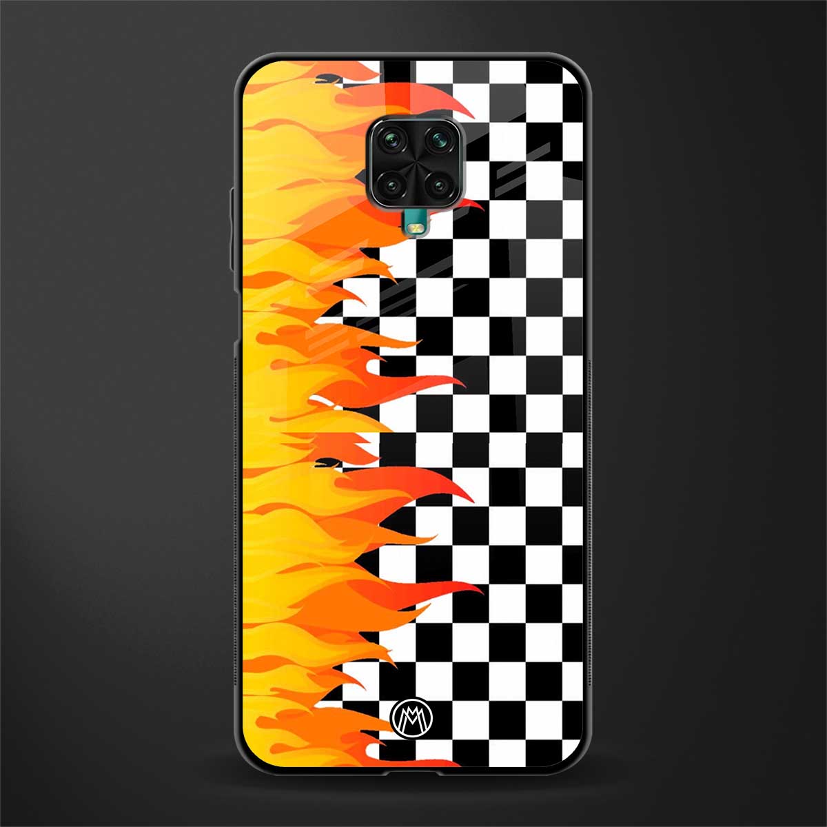 lil flames wild mode glass case for redmi note 9 pro max image