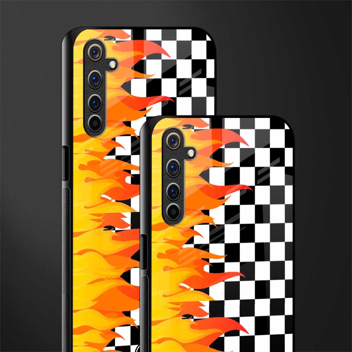 lil flames wild mode glass case for realme 6 pro image-2