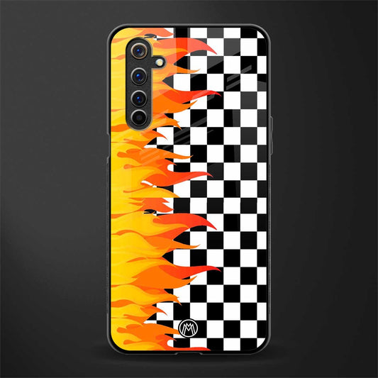 lil flames wild mode glass case for realme 6i image