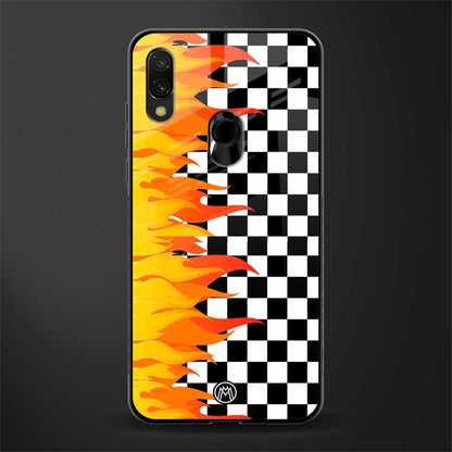 lil flames wild mode glass case for redmi y3 image