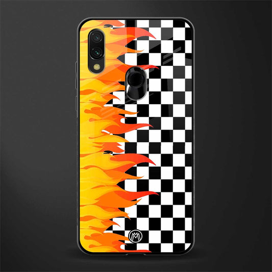 lil flames wild mode glass case for redmi y3 image