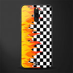 lil flames wild mode glass case for redmi 8 image