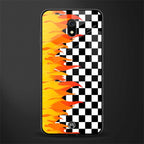 lil flames wild mode glass case for redmi 8a image