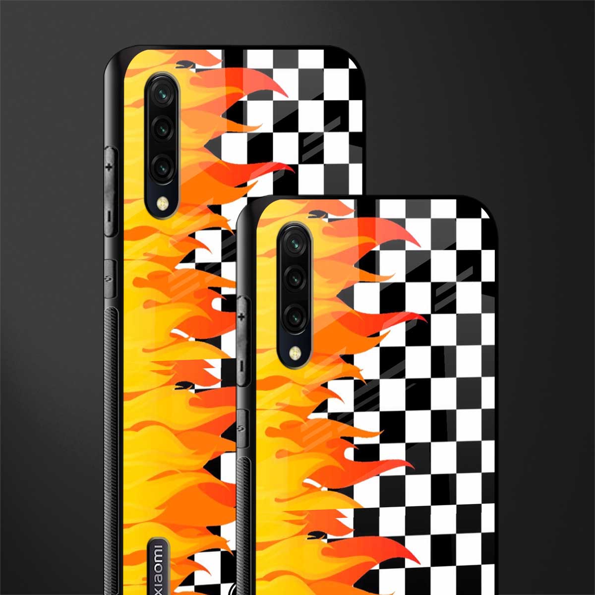 lil flames wild mode glass case for mi a3 redmi a3 image-2