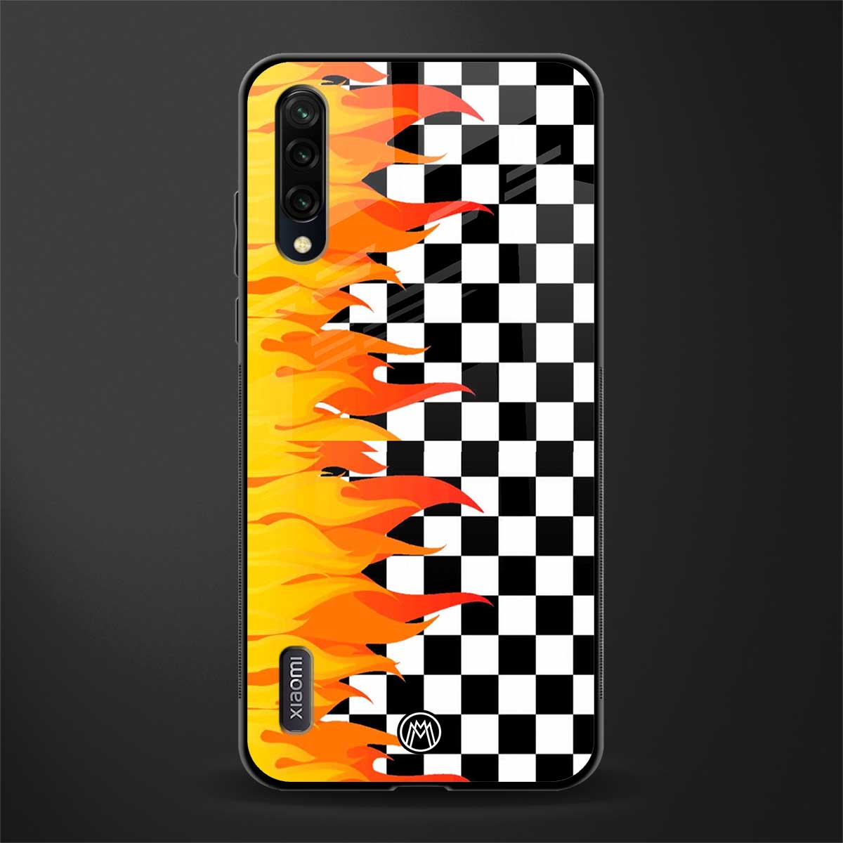lil flames wild mode glass case for mi a3 redmi a3 image