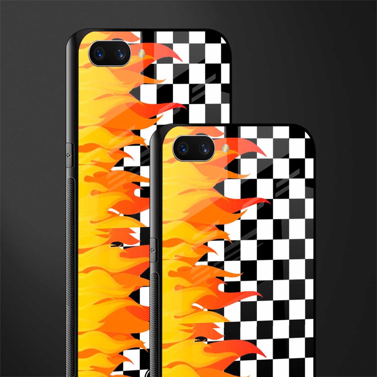 lil flames wild mode glass case for oppo a3s image-2
