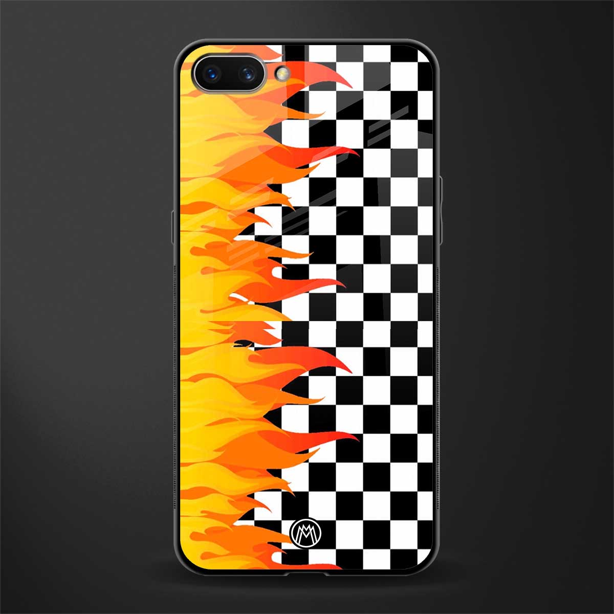 lil flames wild mode glass case for oppo a3s image