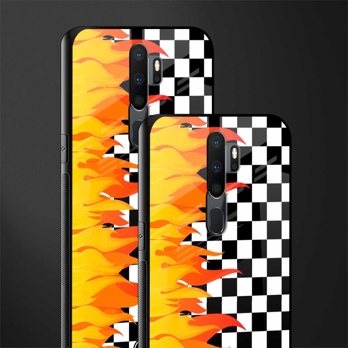 lil flames wild mode glass case for oppo a5 2020 image-2