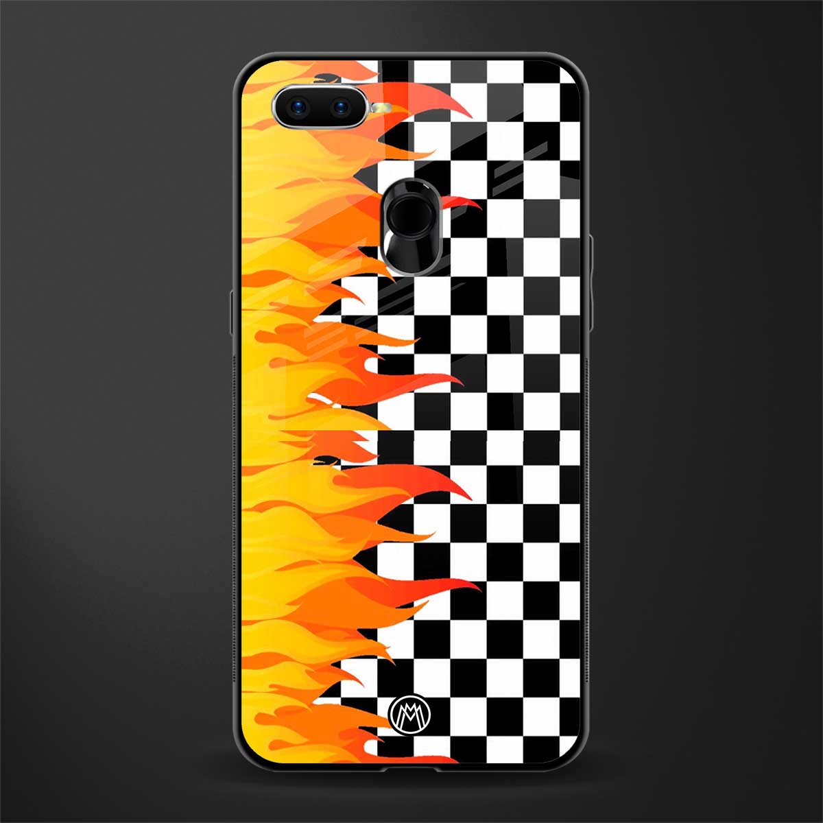 lil flames wild mode glass case for oppo a7 image