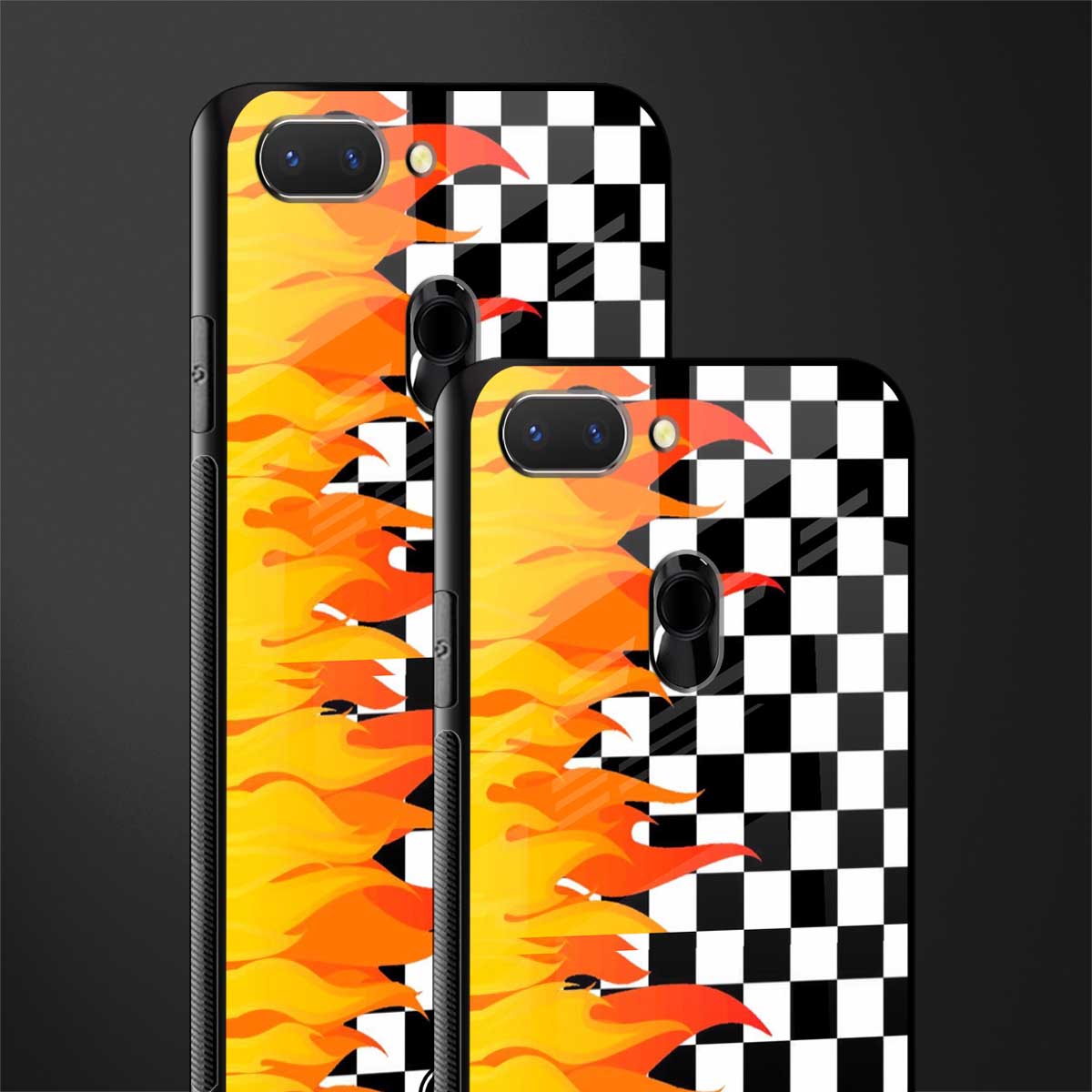 lil flames wild mode glass case for oppo a5 image-2