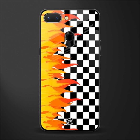 lil flames wild mode glass case for oppo a5 image