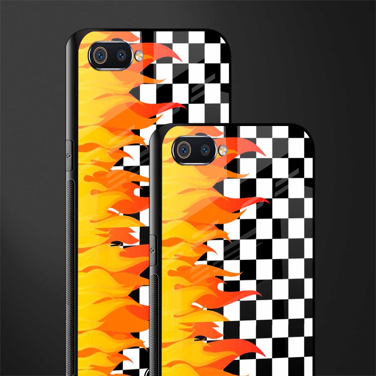 lil flames wild mode glass case for realme c2 image-2