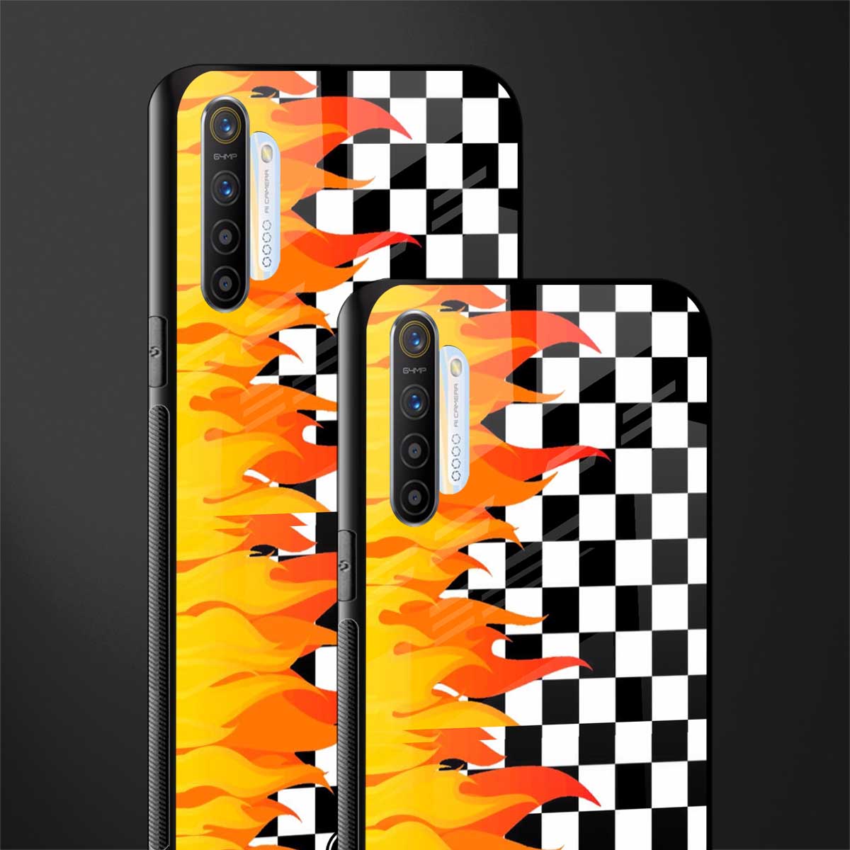 lil flames wild mode glass case for realme xt image-2