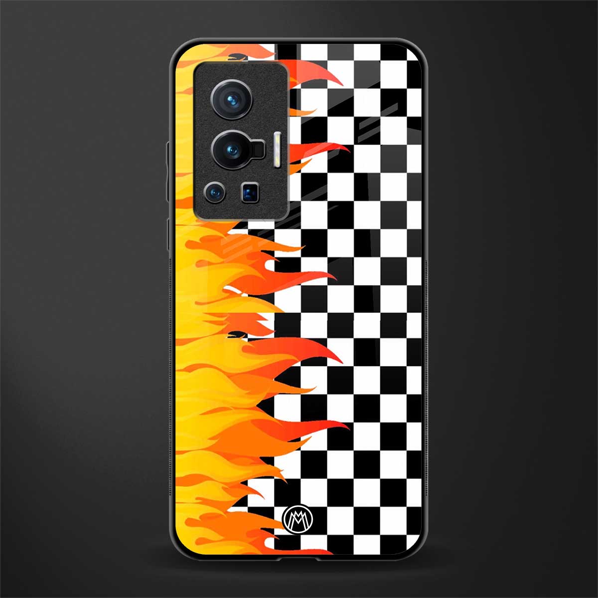 lil flames wild mode glass case for vivo x70 pro image