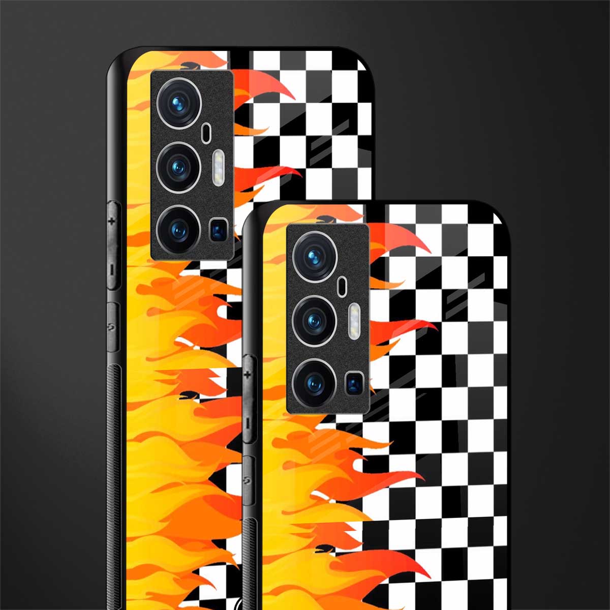 lil flames wild mode glass case for vivo x70 pro plus image-2