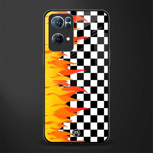 lil flames wild mode glass case for oppo reno7 pro 5g image