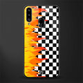 lil flames wild mode glass case for samsung galaxy a20s image