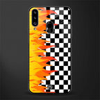 lil flames wild mode glass case for samsung galaxy a20s image