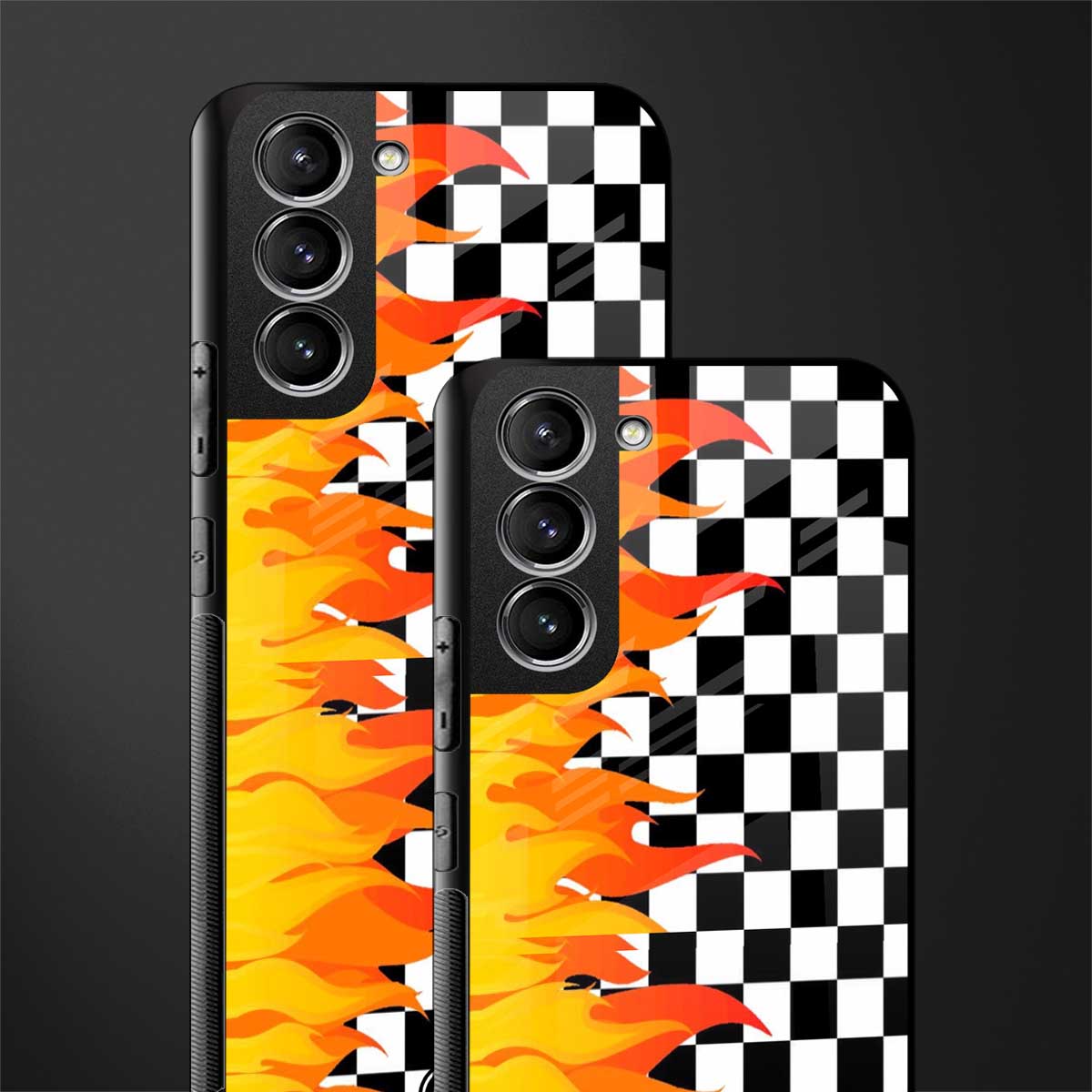 lil flames wild mode glass case for samsung galaxy s21 image-2