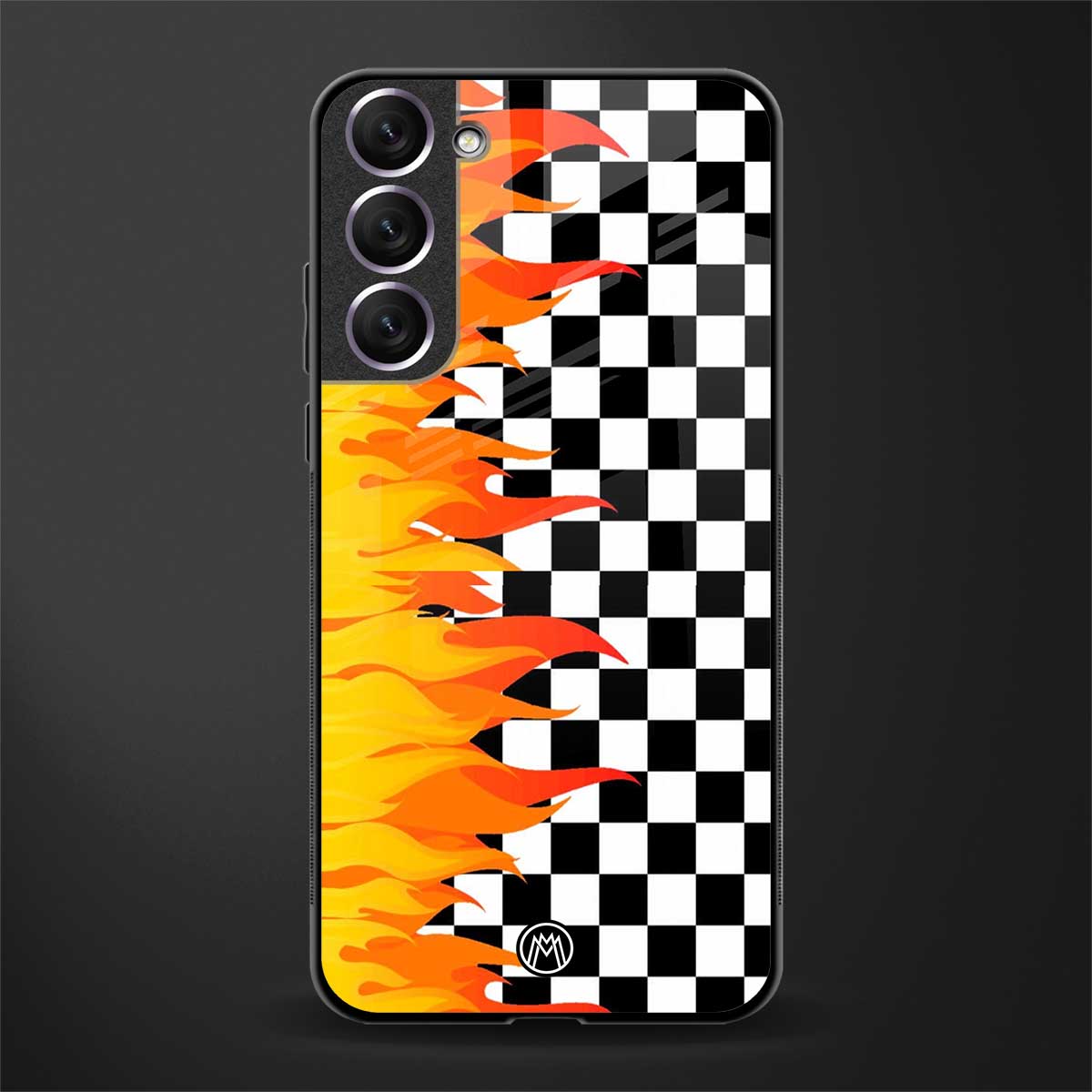 lil flames wild mode glass case for samsung galaxy s21 image