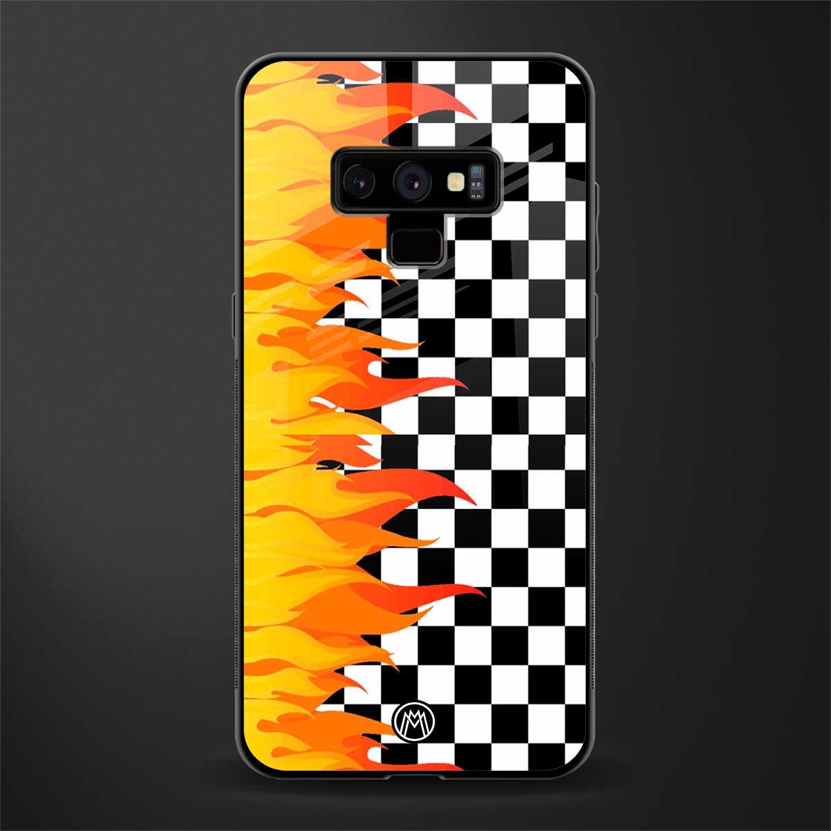 lil flames wild mode glass case for samsung galaxy note 9 image
