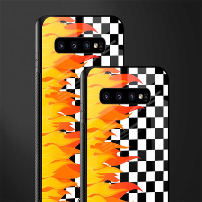 lil flames wild mode glass case for samsung galaxy s10 image-2