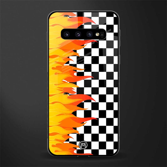 lil flames wild mode glass case for samsung galaxy s10 image