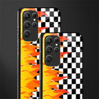 lil flames wild mode glass case for samsung galaxy s22 ultra 5g image-2