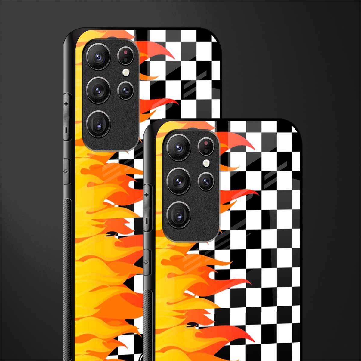 lil flames wild mode glass case for samsung galaxy s21 ultra image-2