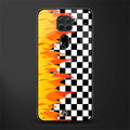 lil flames wild mode glass case for redmi note 9 image