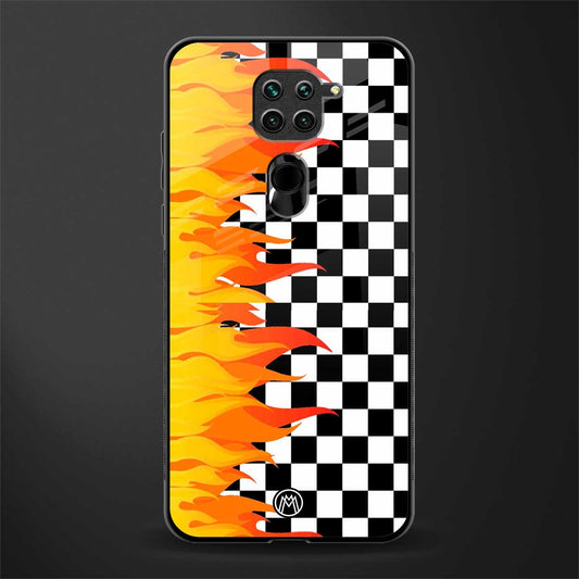 lil flames wild mode glass case for redmi note 9 image