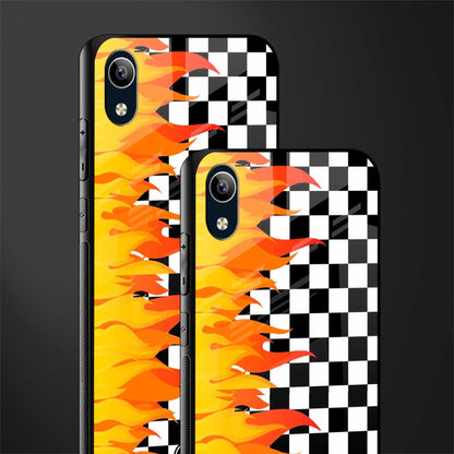 lil flames wild mode glass case for vivo y1s without fingerprint image-2