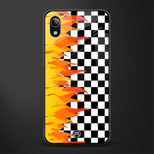 lil flames wild mode glass case for vivo y91i image