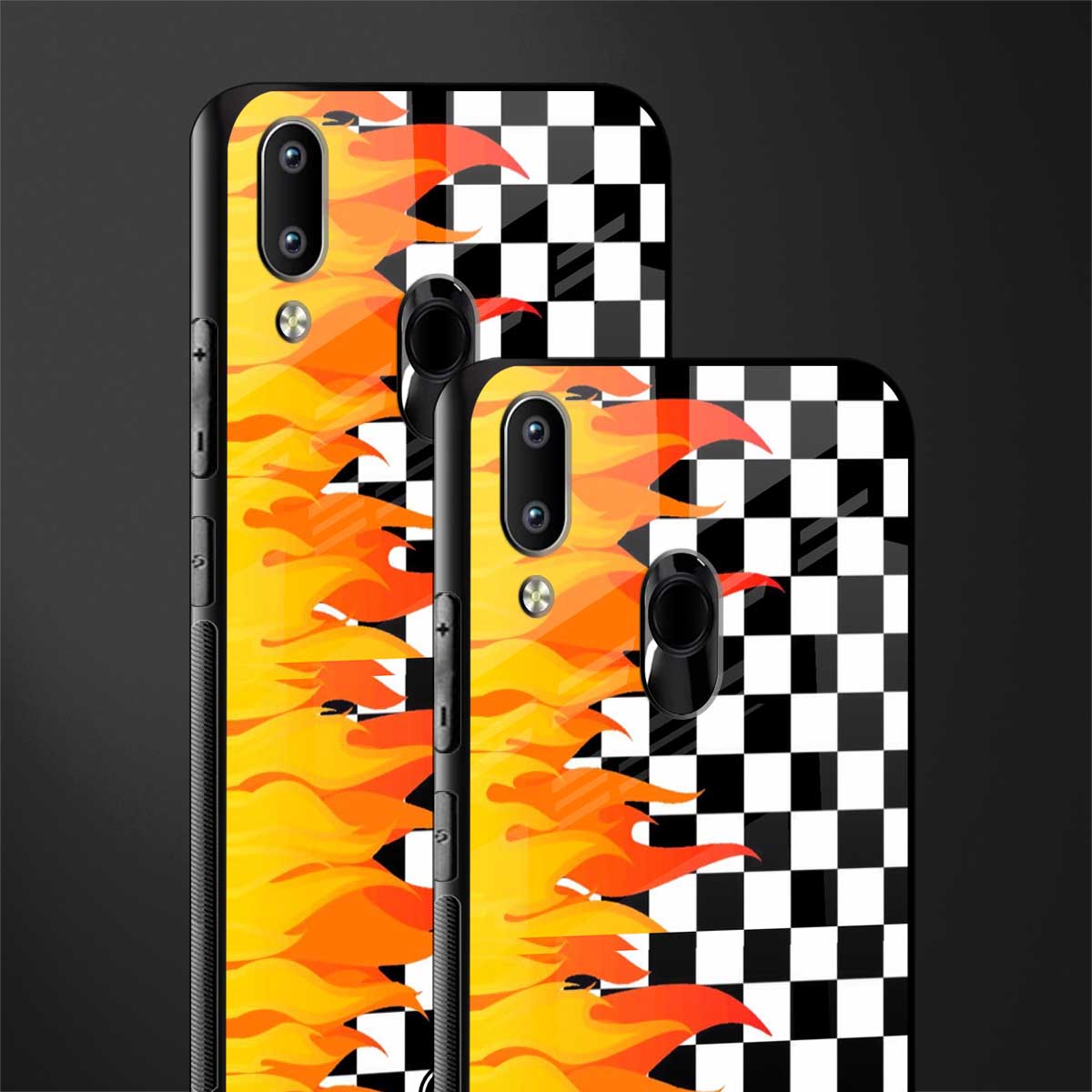 lil flames wild mode glass case for vivo y95 image-2