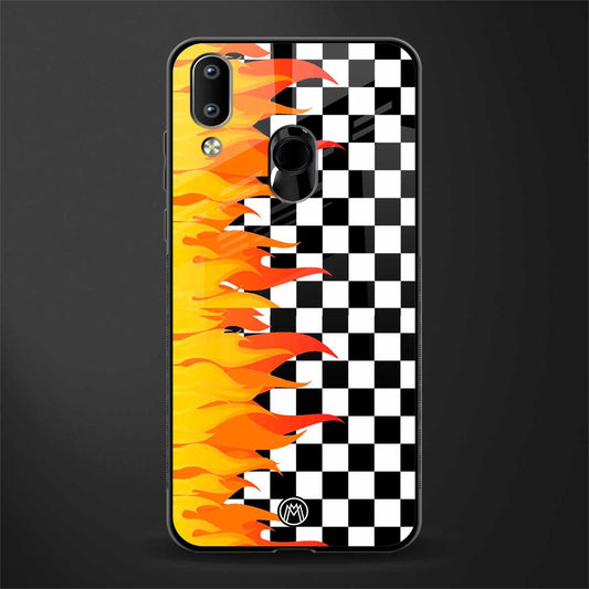 lil flames wild mode glass case for vivo y91 image