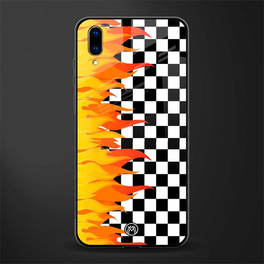 lil flames wild mode glass case for vivo v11 pro image