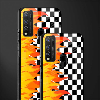 lil flames wild mode glass case for vivo y50 image-2