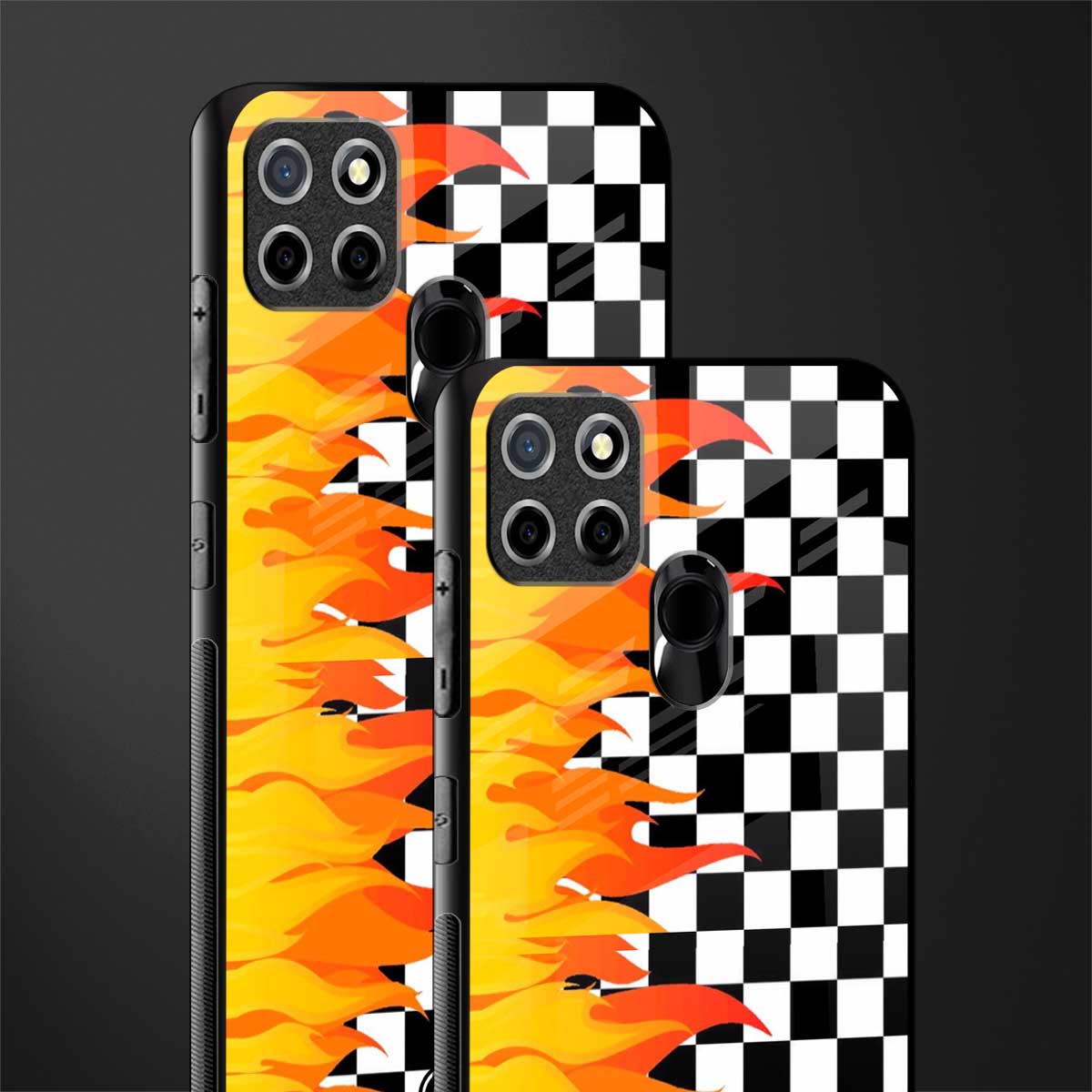 lil flames wild mode glass case for realme narzo 30a image-2