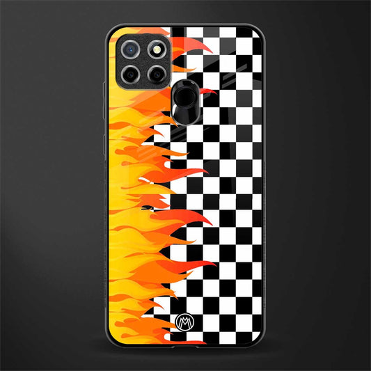 lil flames wild mode glass case for realme narzo 30a image