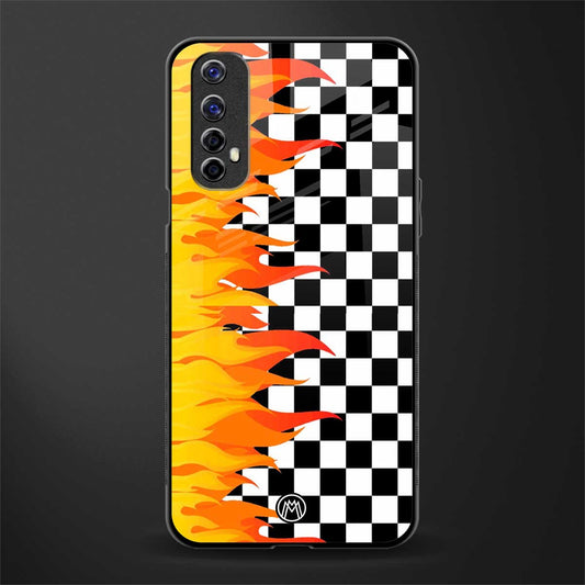 lil flames wild mode glass case for realme 7 image