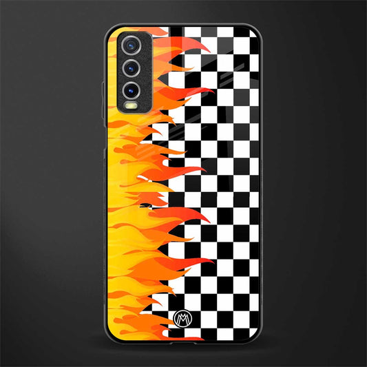 lil flames wild mode glass case for vivo y20 image