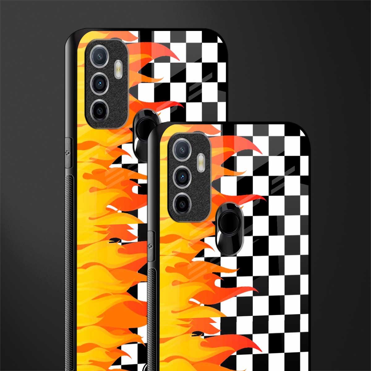 lil flames wild mode glass case for oppo a53 image-2