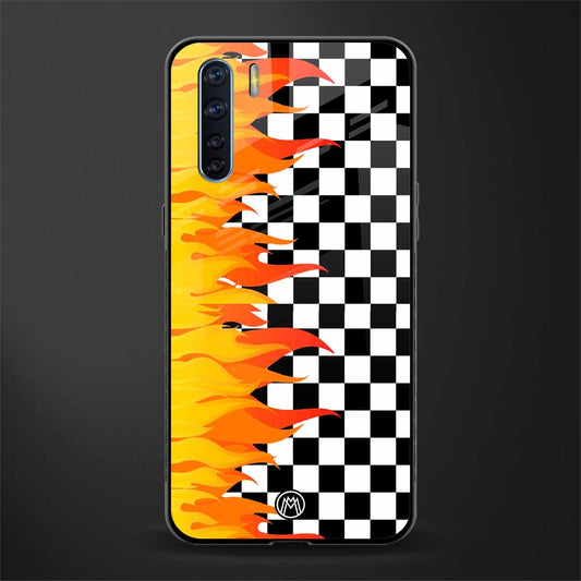 lil flames wild mode glass case for oppo f15 image