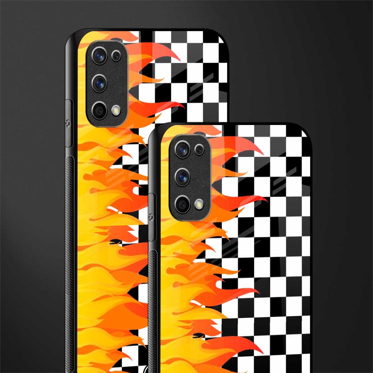lil flames wild mode glass case for realme 7 pro image-2