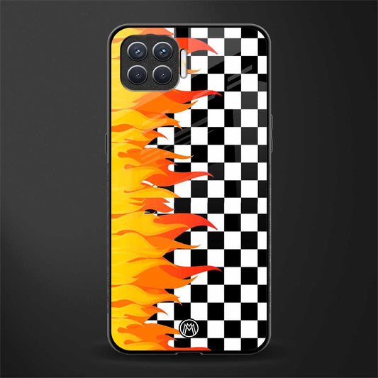 lil flames wild mode glass case for oppo f17 pro image