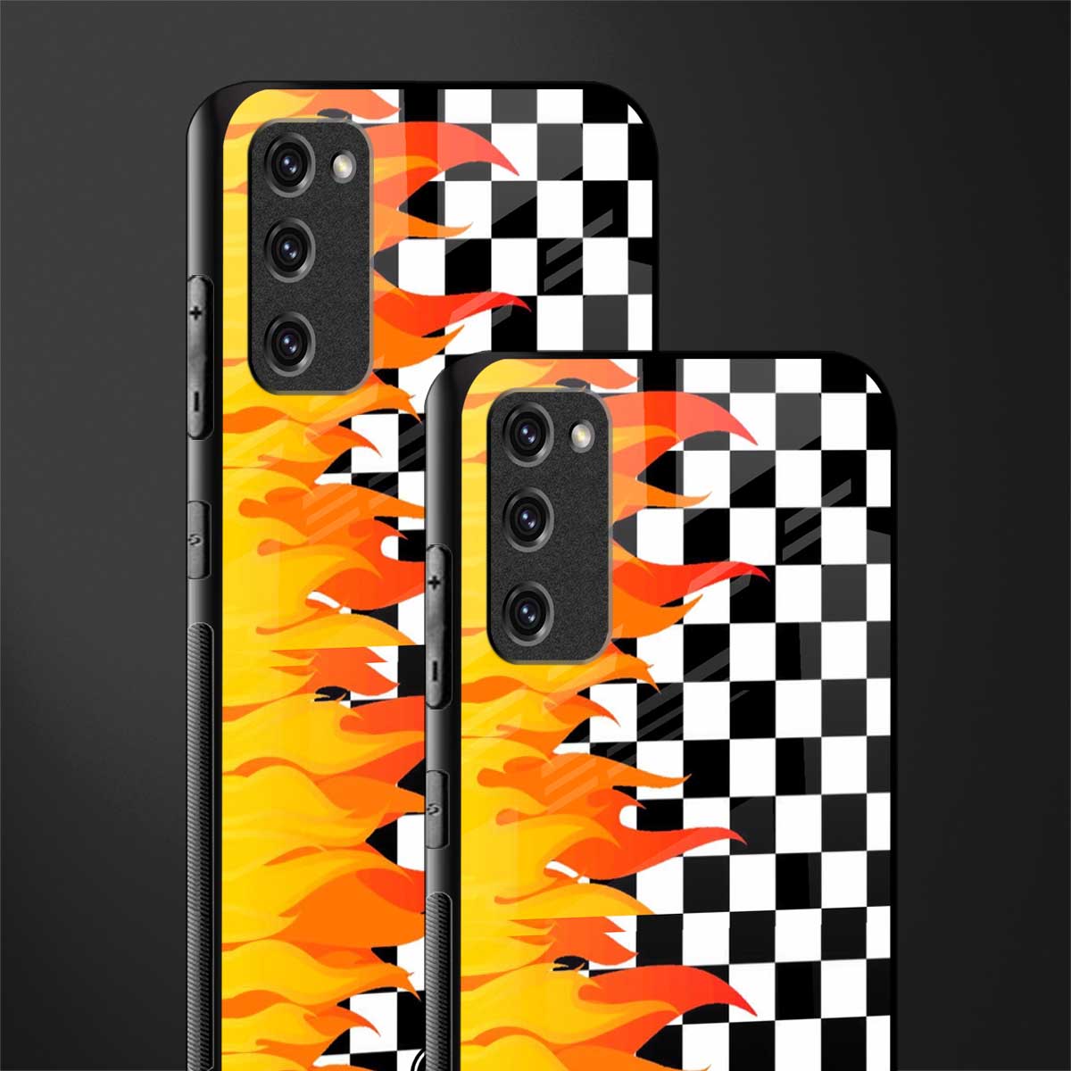 lil flames wild mode glass case for samsung galaxy s20 fe image-2
