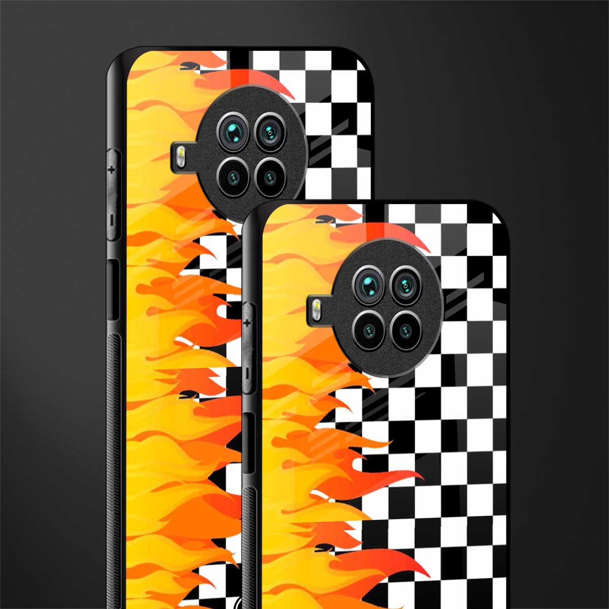 lil flames wild mode glass case for mi 10i image-2