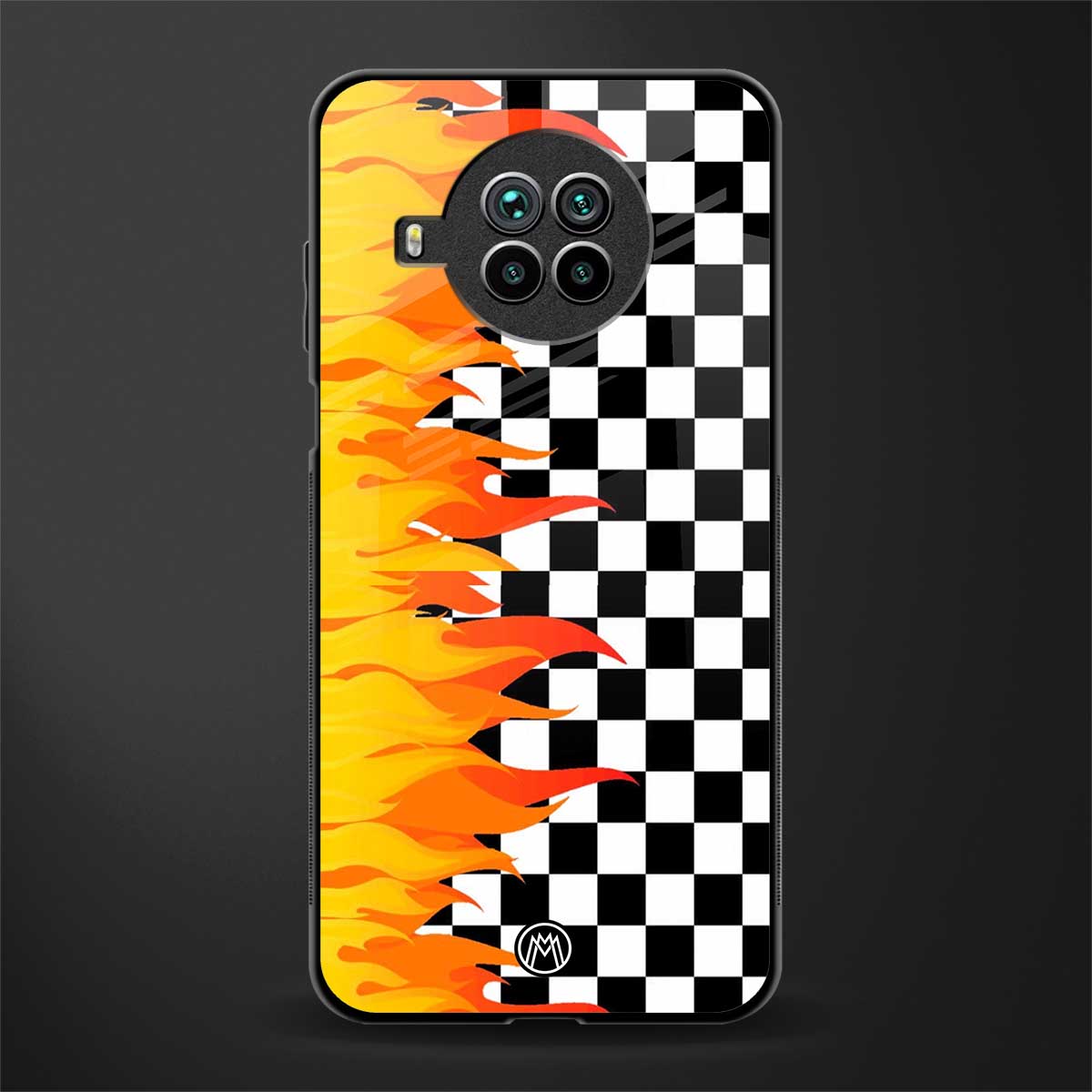 lil flames wild mode glass case for mi 10i image